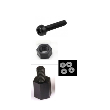 Nylon skruer og afstand