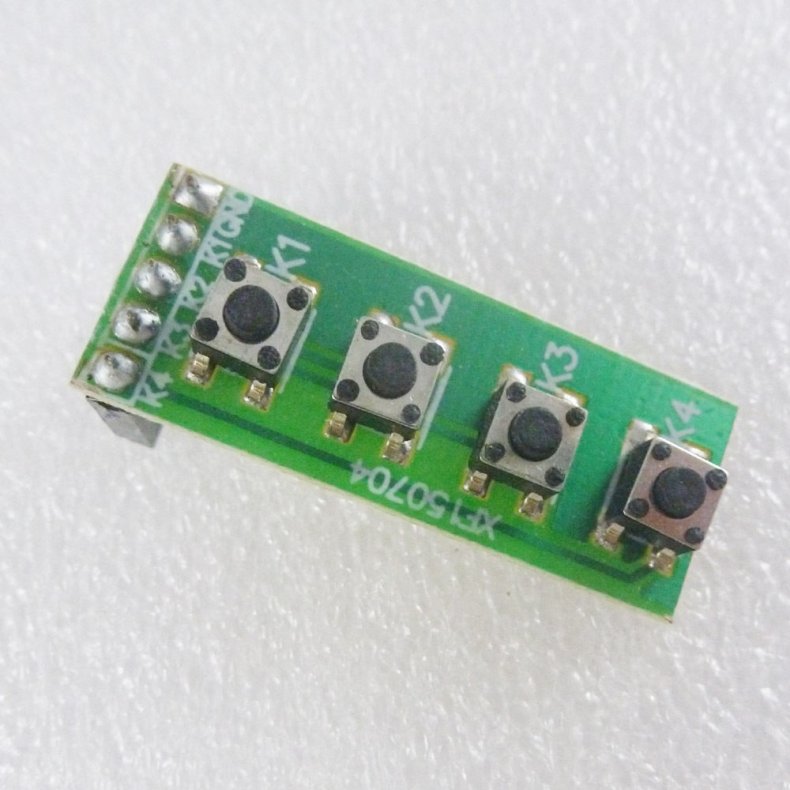 1 x 4 Matrix  Key  Keypad