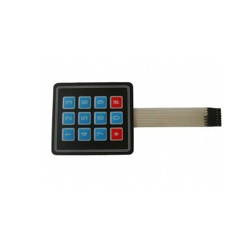 3 x 4 Matrix  Key Membrane Keypad