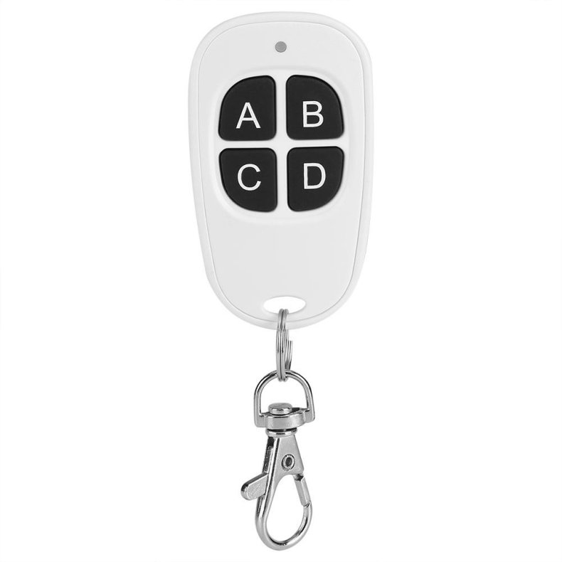433Mhz remote control med EV1527 parring. Fire knapper