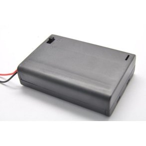 Batteribox 4 x aa med lg og afbryder