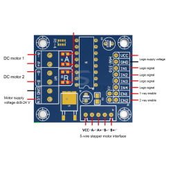L293D Mini  PWM  Dual H-Bridge Motor Driver 