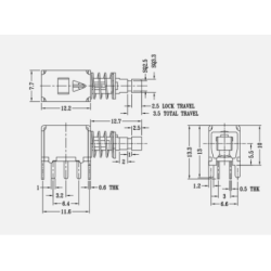 PS-22F02  omskifter Self-locking