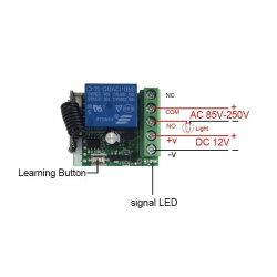 433Mhz remote controlled rel�