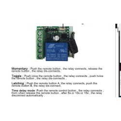 433Mhz remote controlled rel�