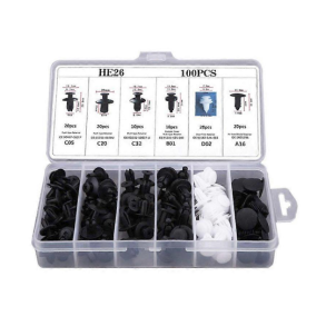 Auto clips sortiment 100 styk