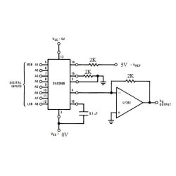DAC0808 digital to analog konverter 8 bit