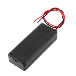 Batteribox 2 x aaa med lg og afbryder