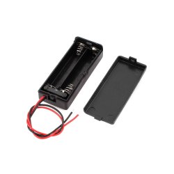 Batteribox 2 x aaa med lg og afbryder