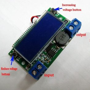 DC-DC Adjustable Step-down med kabinet