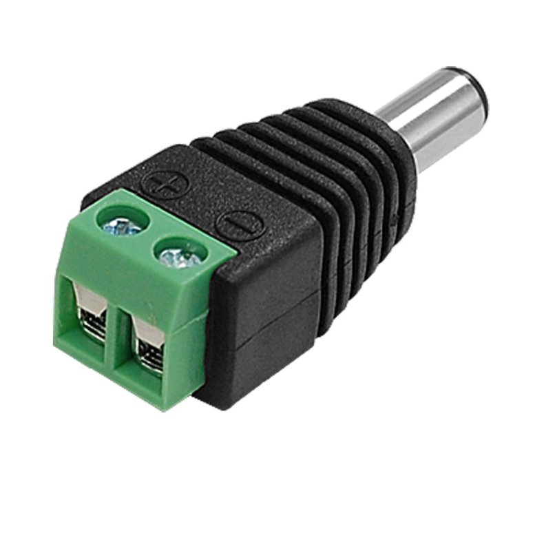 DC stik til skrue terminaler converter. Hun