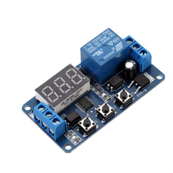 Delay timer  rel-modul med display Version-3. Trigger indgang