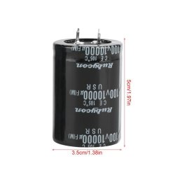 Elektrolyt radial kondensator 100v