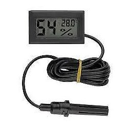 Fugtighed og temperatur panel meter med probe