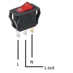 KCD3 3Pin Vippekontakt med lys