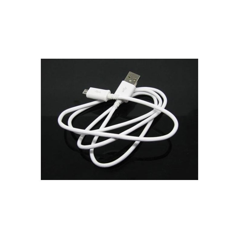 Micro USB data og lade kabel hvid