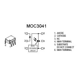 MOC3041  triac opto coubler