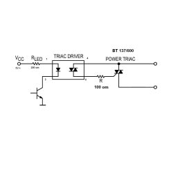 MOC3051  triac opto coubler