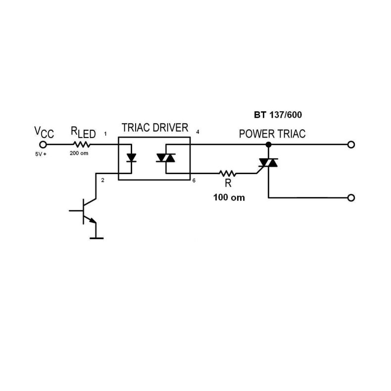 MOC3051  triac opto coubler