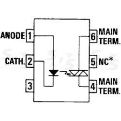 MOC3051  triac opto coubler