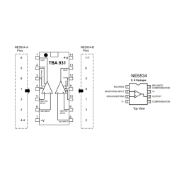 NE5534 to TBA 931/231  converter print