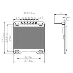 OLED LCD Display. 128X64  SPI
