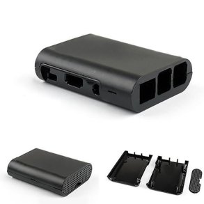 Raspberry Pi 2 og 3 black Acrylic Case 