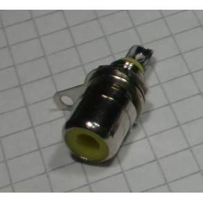 RCA phono cassis fatning Gul