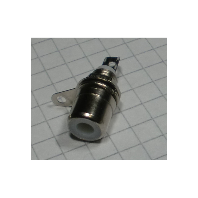 RCA phono cassis fatning Hvid