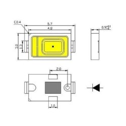 ultraviolet uv  lysdiode led  smd 5730