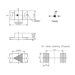 Warm White SMD lysdiode  LED
